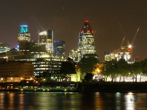 london at night